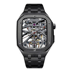 Luxury Metal Case Strap For Apple Watch Series 44/45 mm