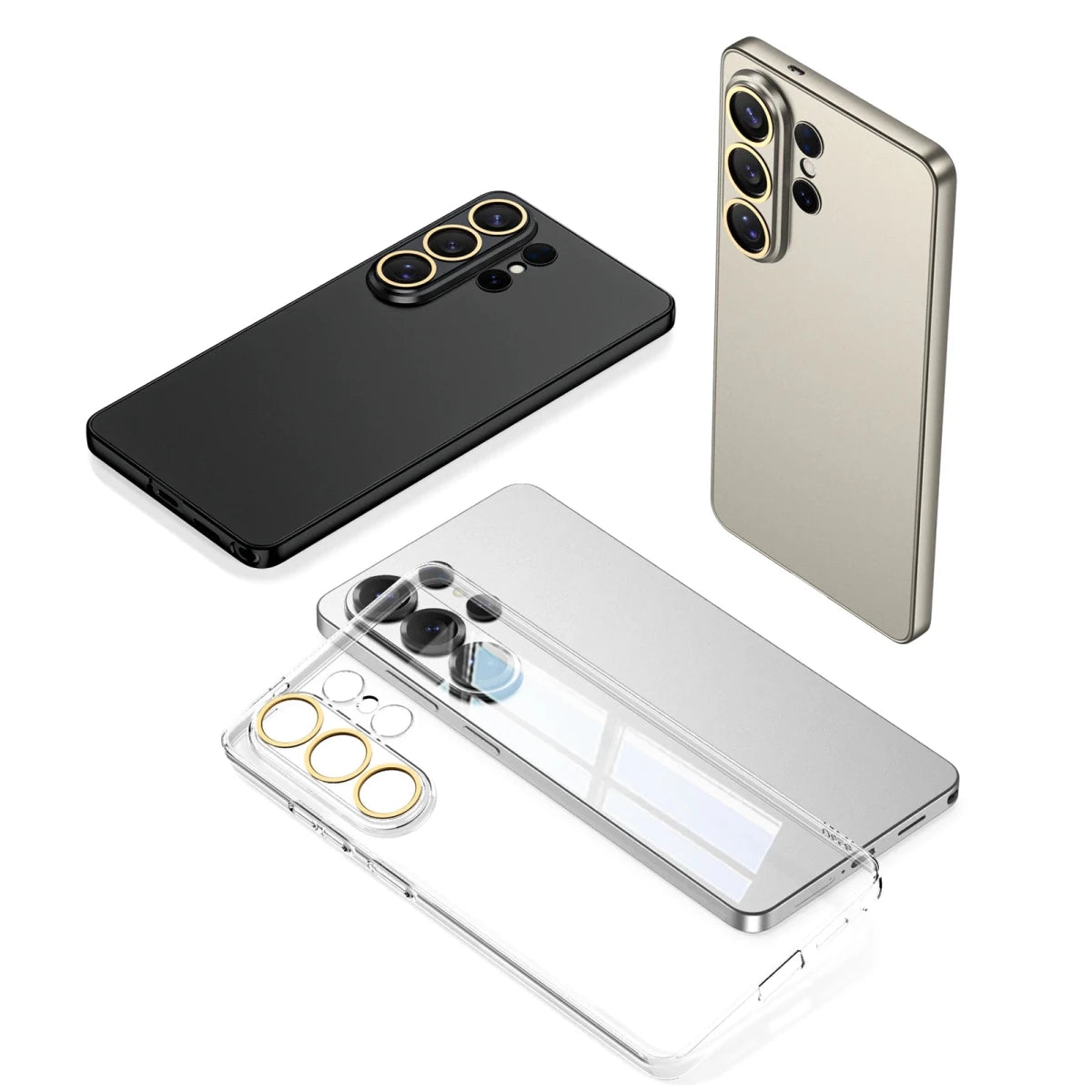 For Samsung Galaxy S26 S25 S24 S23 Ultra Case slim case Camera Protection PC Cover Bag for Lens