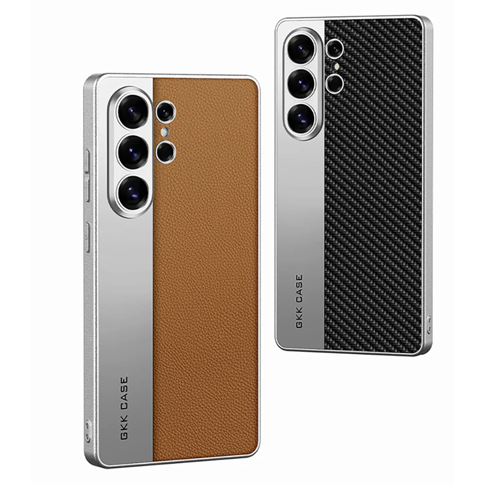 For Samsung Galaxy S26 S25 S24 Ultra Case Luxury Leather Phone Cover Case