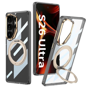 For Samsung Galaxy S26 Ultra Case with Rotating Stand clear Tpu case Camera Protection Tpu Cover