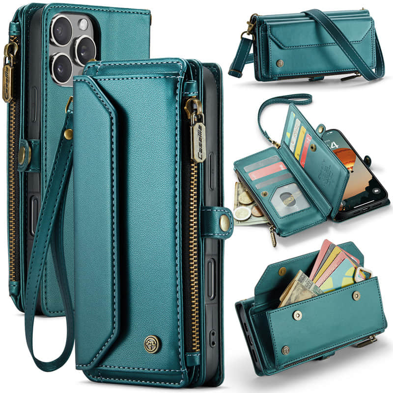 Casinghub Cardholer Zipper Wallet Case for iPhone