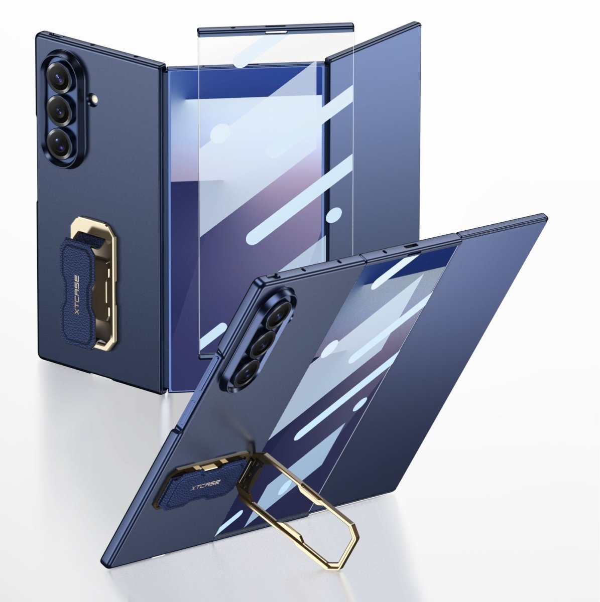 Ultra - thin Phone Case With Bracket & Screen Protector For Galaxy Z TriFold