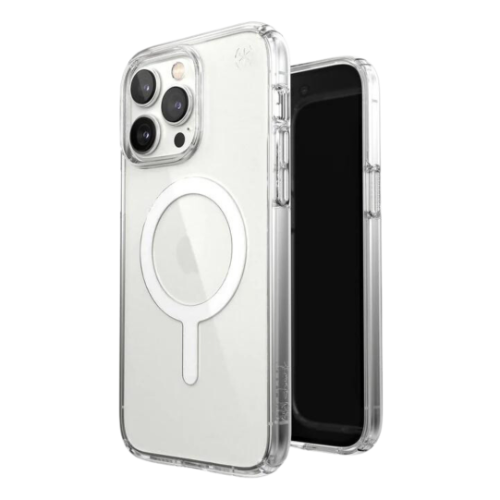 SPECK PRESIDIO PERFECT-CLEAR WHITE MAGSAFE IPHONE 14 PRO MAX / IPHONE 14 PRO / IPHONE 14 PLUS CASES